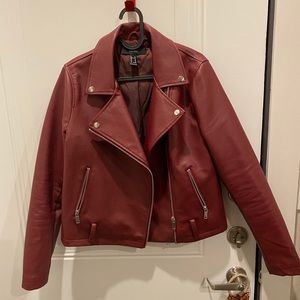 Faux leather jacket